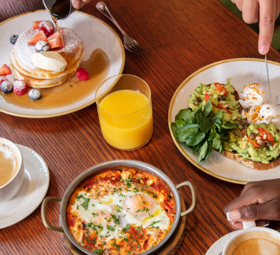 Delicious food on a table