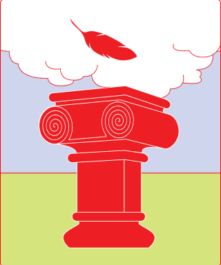 a feather falling onto a podium