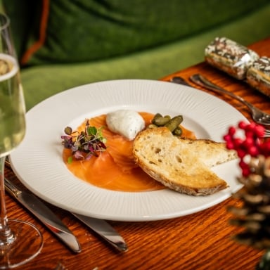 Smoked Salmon from the festive menu