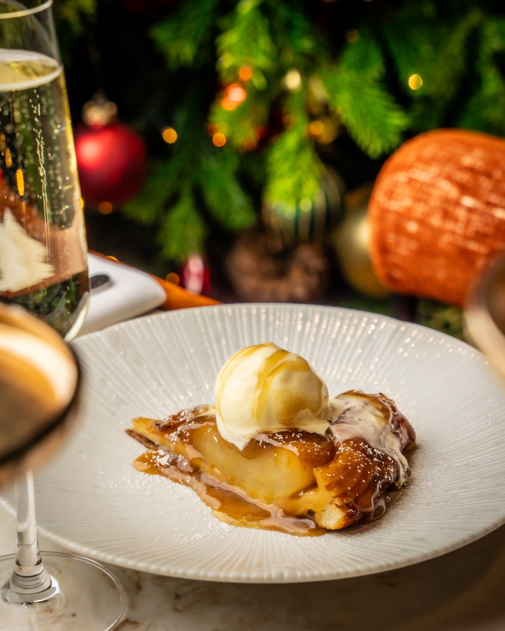 apple pie from the Christmas menu