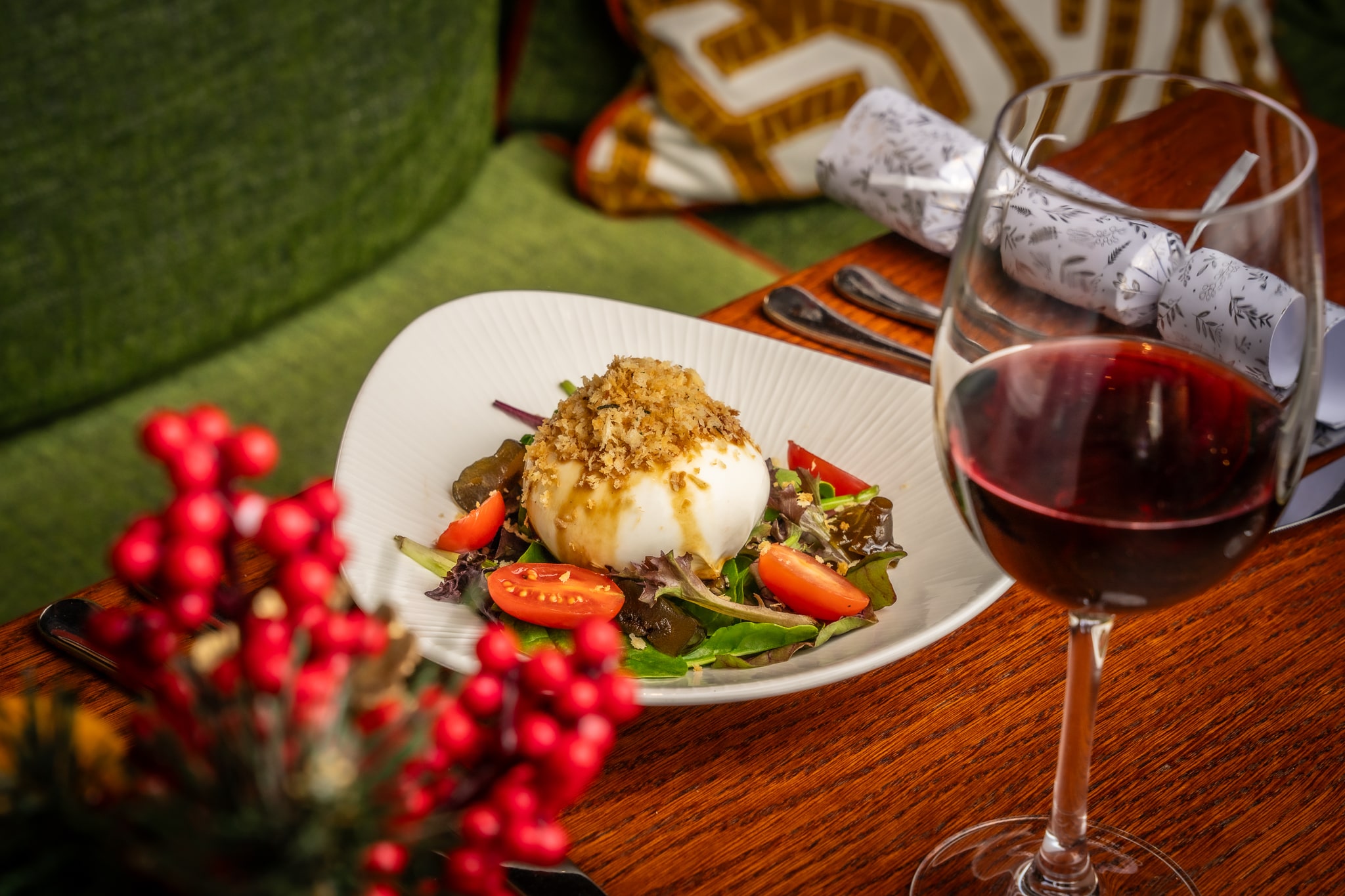 Burrata from the Christmas menu