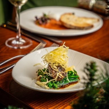 pork cheeks from the Christmas menu