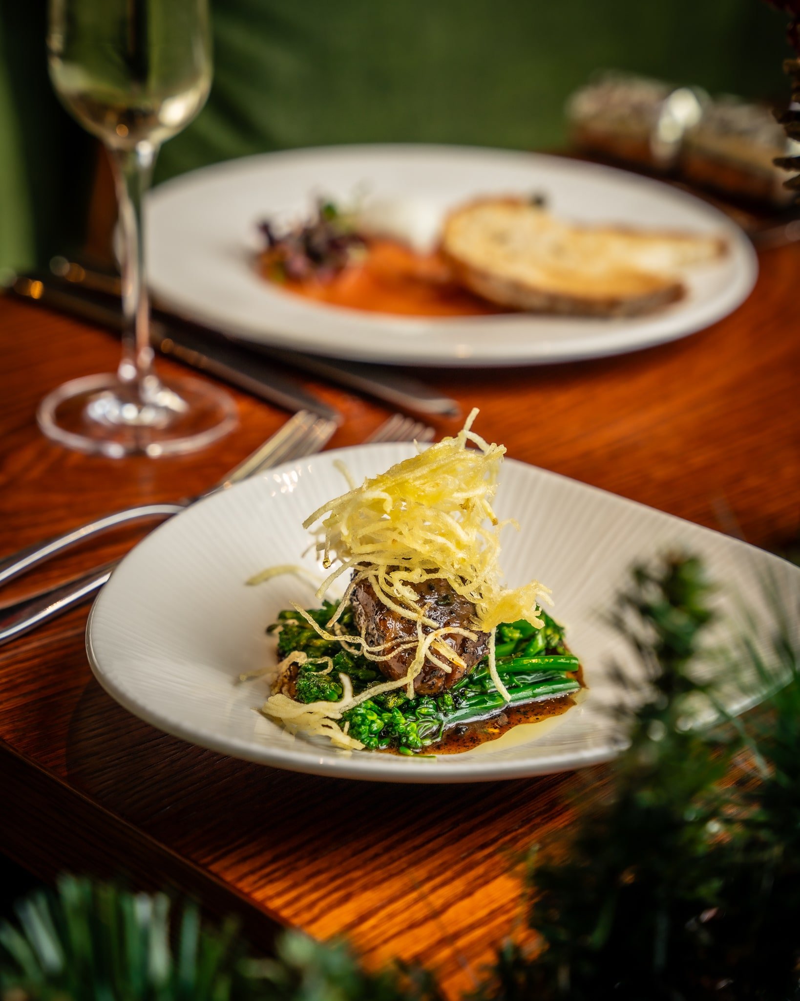 pork cheeks from the Christmas menu