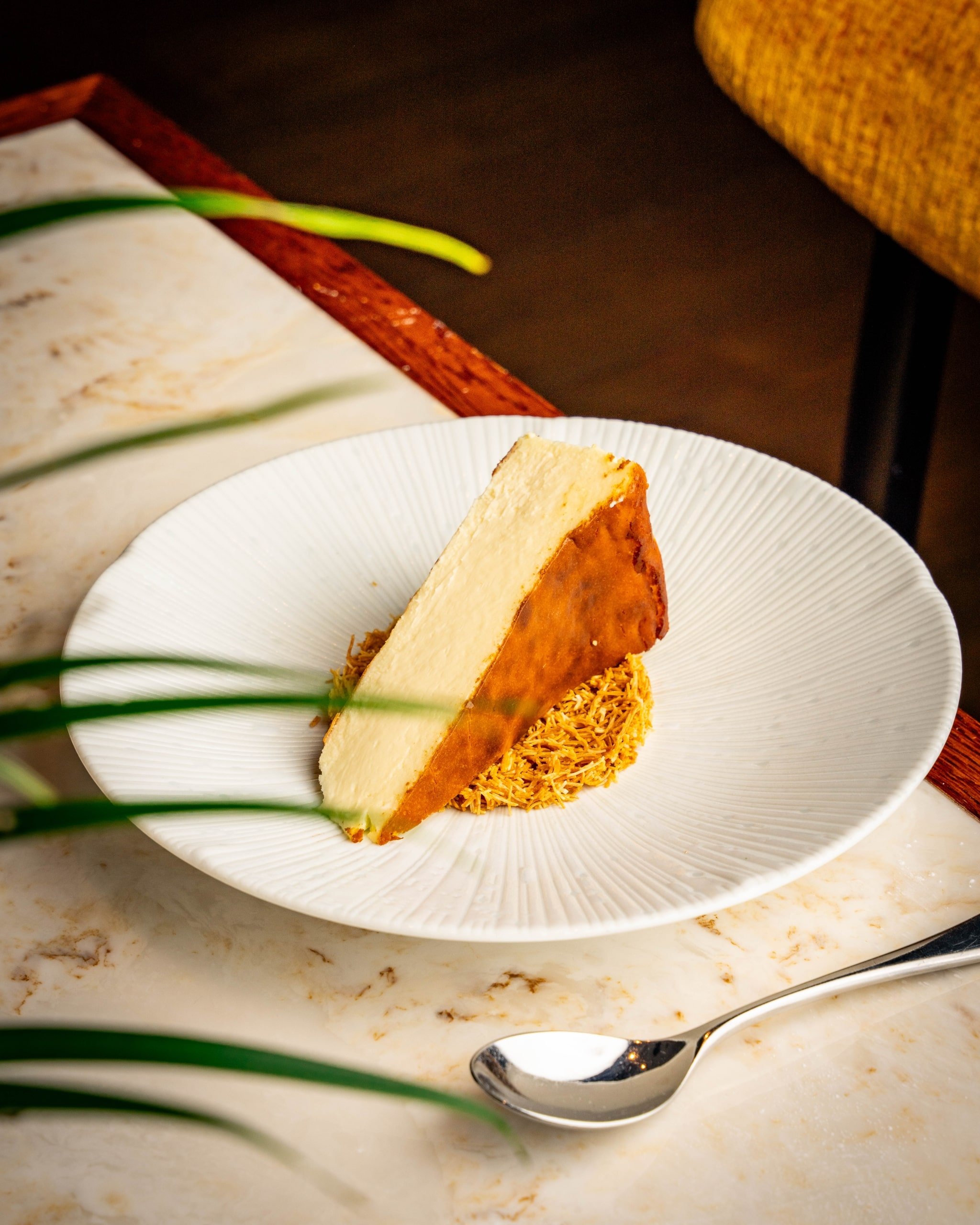 Plate of food sitting on a table prepared by The Cardinal
